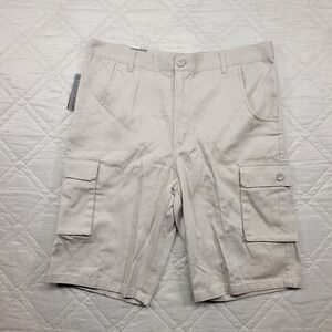 GALAXY by Harvic tan cargo shorts men's size‎ 34 nwt